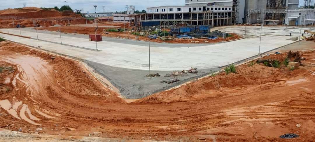 Travaux de voirie Cimenterie Dangote